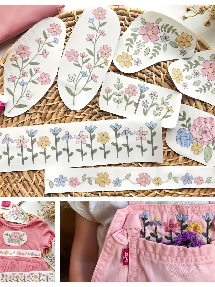 Embroidery Stabilizer Backing - 1 комплект из 8 шт. красочной