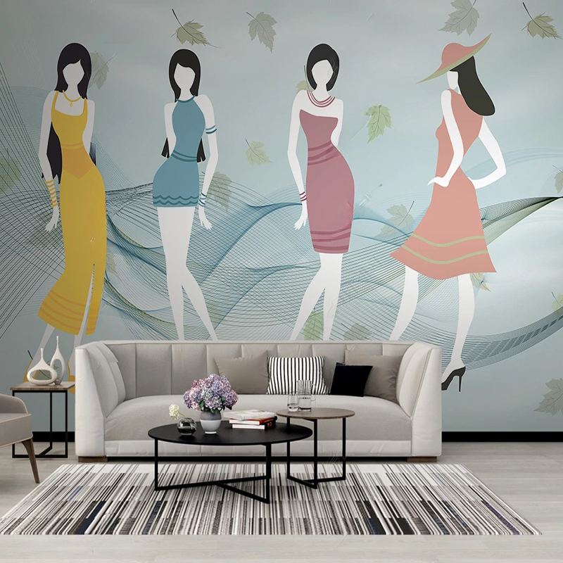 Commercial Wallpaper Printing - Фреска на заказ, современные свежие покупки,
