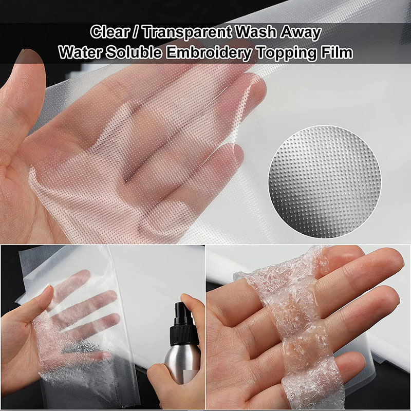 Embroidery Stabilizer Backing - PVA Водорастворимая пленка проекционная вышивка подложка