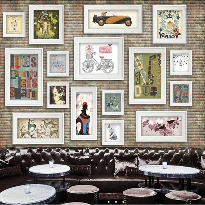 Commercial Wallpaper Printing - Ностальгические декоративные картины, фотостены, столовая, бар,