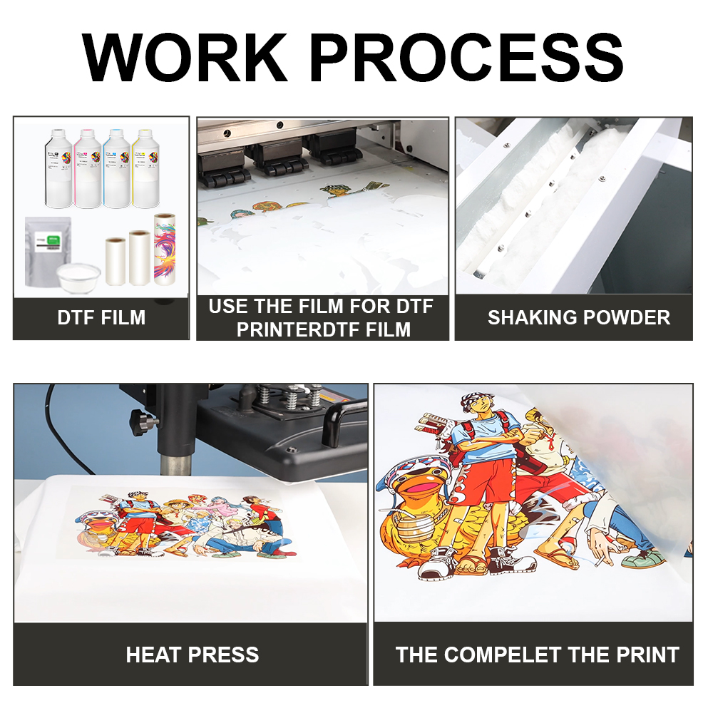 1000 г белый или черный DTF те – обзор и цена Commercial Shirt Printing Machine