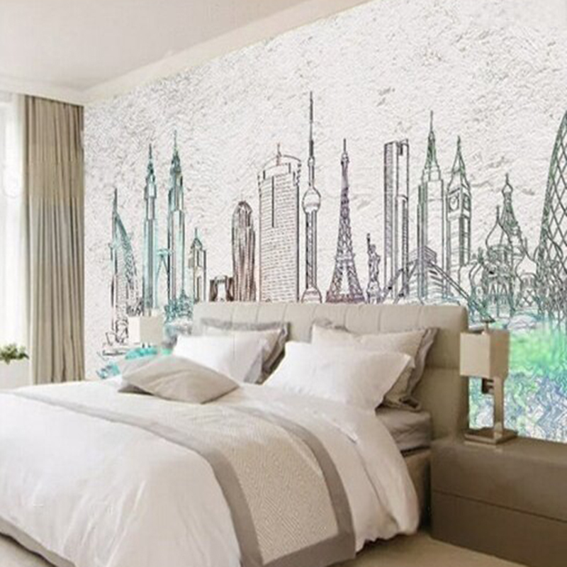 Современные акварельные силуэт – обзор и цена Commercial Wallpaper Printing